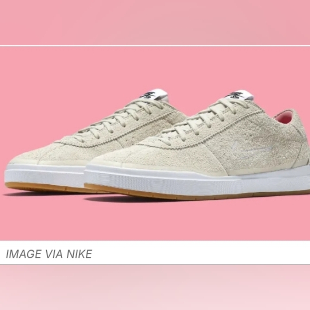 Nike SB Bruin Hyperfeel Quartersnacks sneakers in birch and space pink